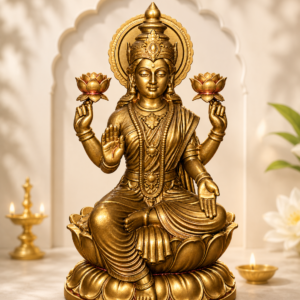 Goddess Lakshmi Standing Idol | Sacred Home Decor Statue