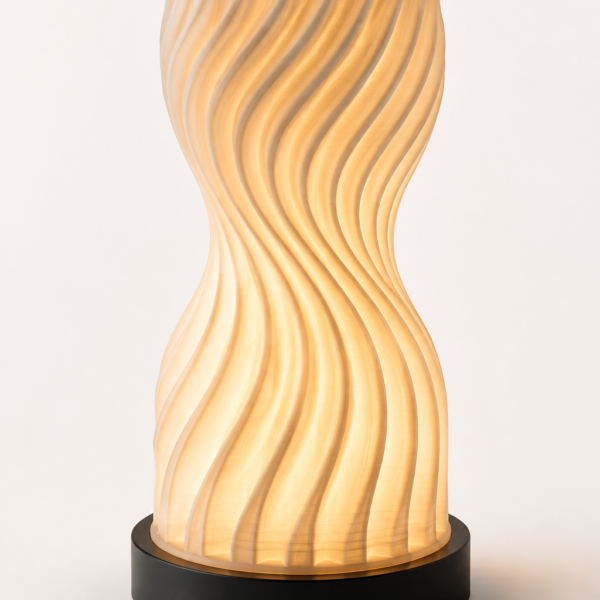Vase Mode Wave Lamp | 3D Printed Ambient LED Desk Lamp