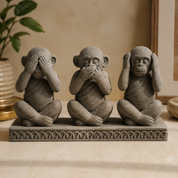 Gandhi Ji Three Wise Monkeys Decor