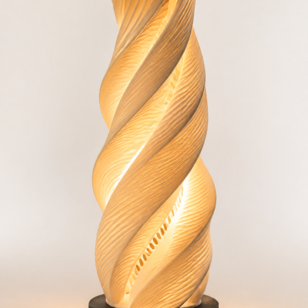 Twisted Spiral Lamp | 3D Printed Ambient LED Table Lamp