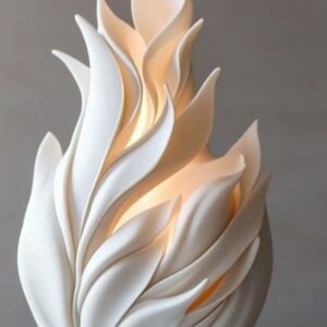 Floral Cutout Lamp | 3D Printed Decorative LED Table Lamp
