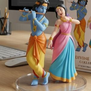 Radha Krishna Divine Couple Idol | 3D Printed Decor Statue