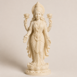 Goddess Lakshmi Standing Idol | 3D Printed Decorative Statue