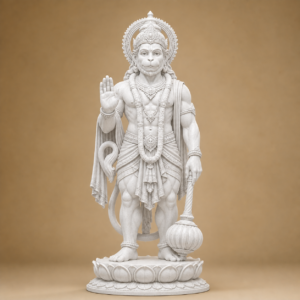 Hanuman Ji Idol - White