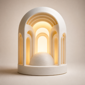 Archway Lamp | 3D Printed Architectural LED Table Lamp
