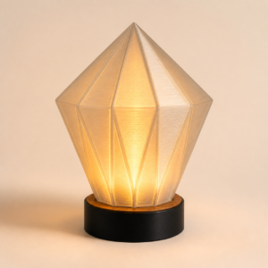 Crystal Prism Lamp | 3D Printed Decorative LED Table Lamp