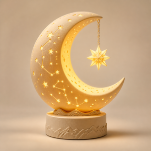 Moon Phase Lamp | 3D Printed Decorative LED Night Lamp