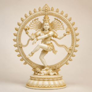 Nataraja Cosmic Dancer Idol | 3D Printed Devotional Decor Statue