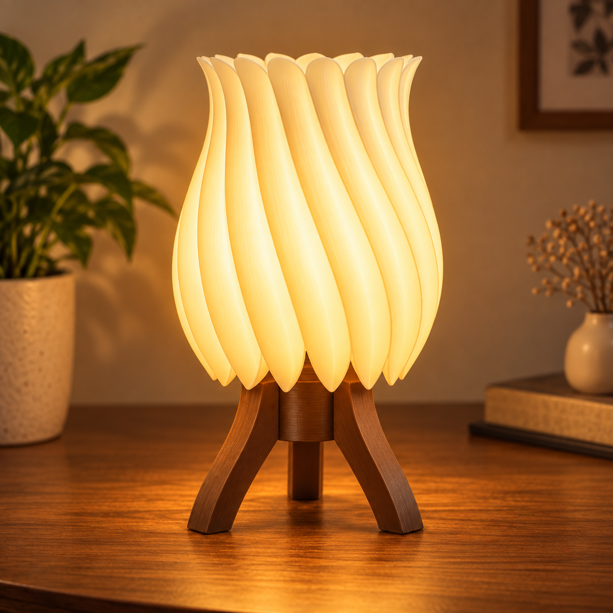 Classical Petal E27 Lamp | 3D Printed Table Lamp