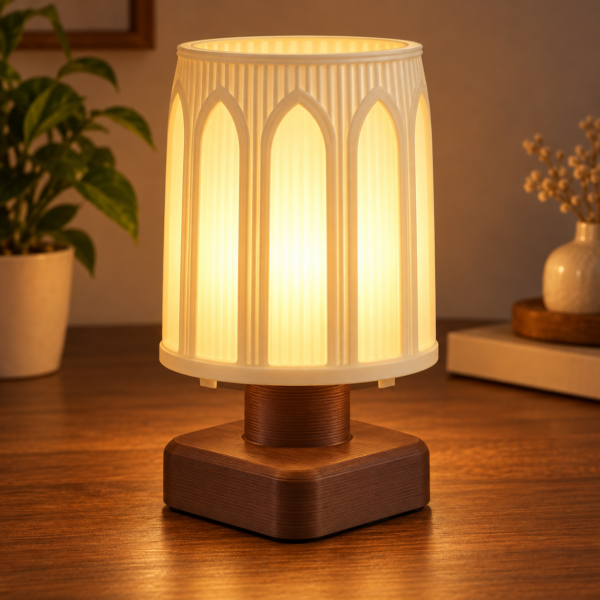 Classical Arch Lantern E27 Lamp | 3D Printed Table Lamp
