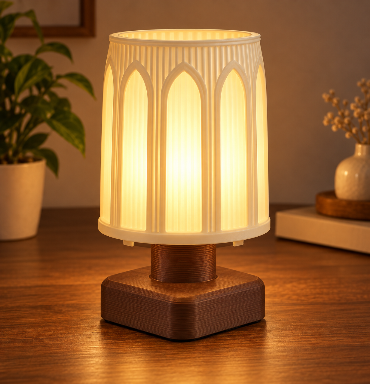 Classical Arch Lantern E27 Lamp | 3D Printed Table Lamp