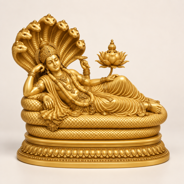 Lord Vishnu Sheshshayi Idol | 3D Printed Devotional Statue